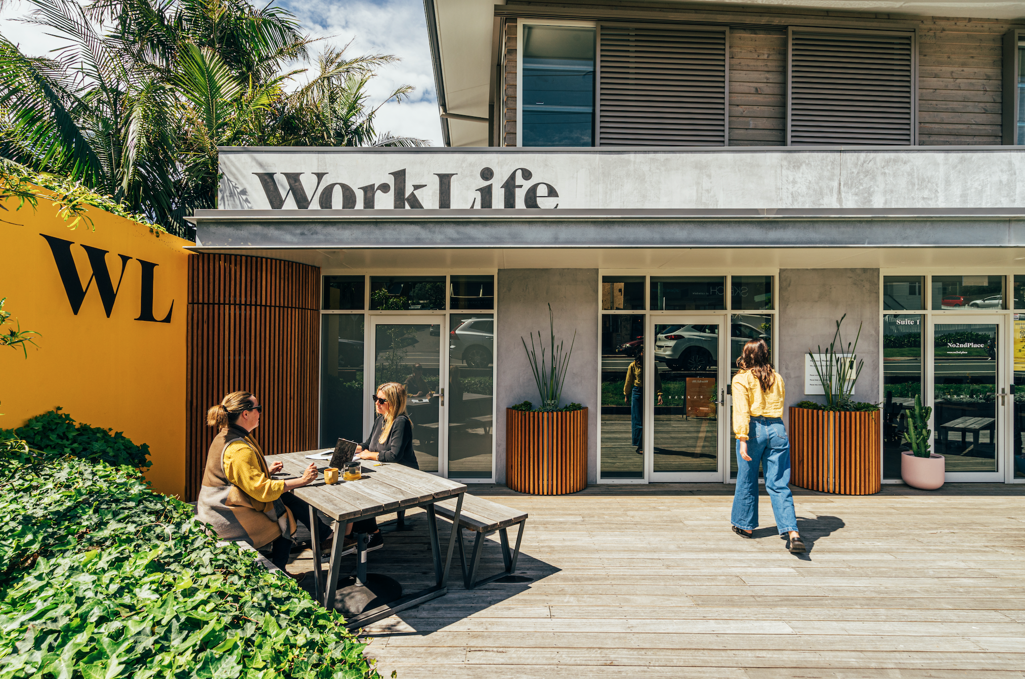 Exterior of WorkLife Coledale showing design features.